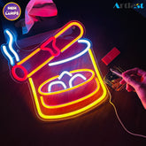 Cigar and ashtray neon sign
